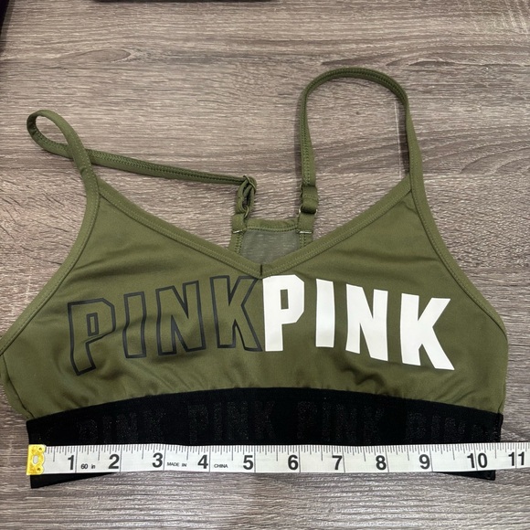PINK Victorias Secret Ultimate Low Impact Sports Bra in Olive Green - Picture 7 of 7